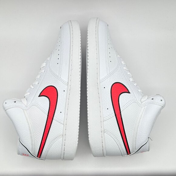 Women’s Nike Court Vision Mid 'White Flash Crimson Pink CD5436-102 Size 9 - Picture 9 of 13